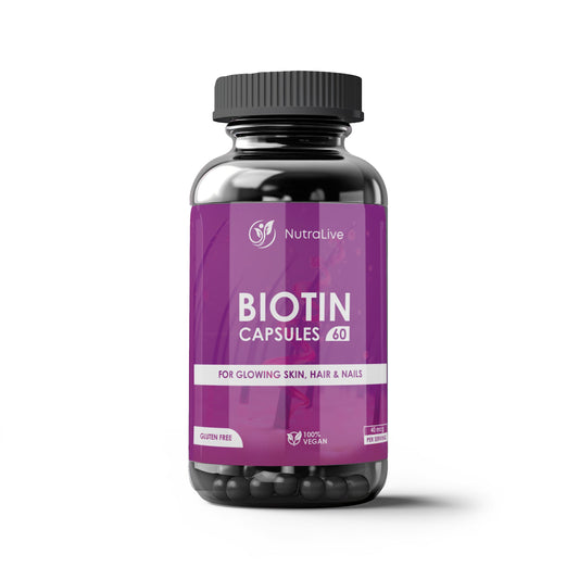 Biotin Capsules for Hair, Skin & Nails